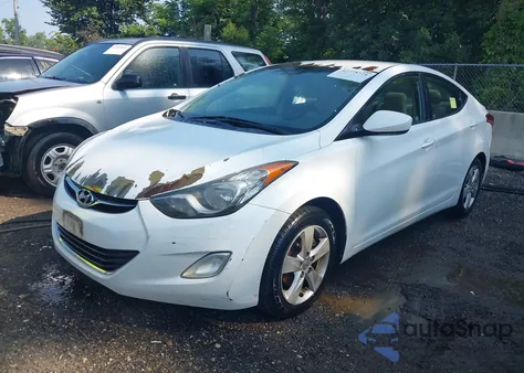 2012 Hyundai Elantra Gls из США, поврежденный, VIN 5NPDH4AE6CH103734